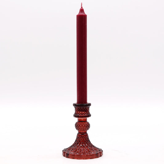 Vintage Dinner Candle Holder - Vampire Red