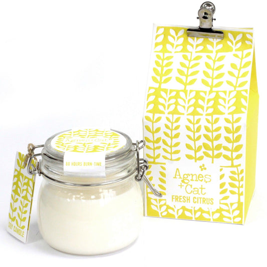 Agnes + Cat Kilner Jar Candle - Fresh Citrus