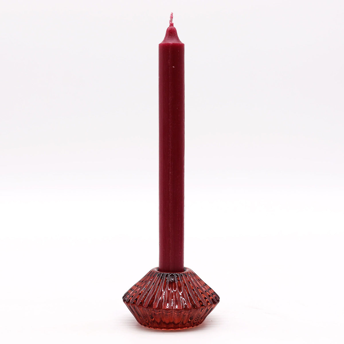 Flower Flip Dinner Candle / Tealight Holder - Vampire Red