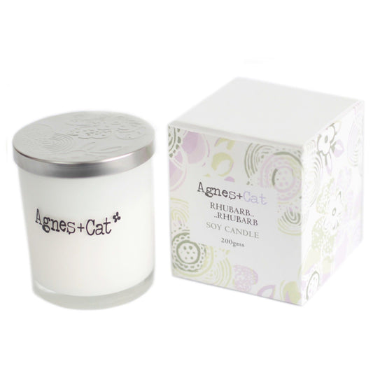 Agnes + Cat Votive Candle - Rhubarb Rhubarb