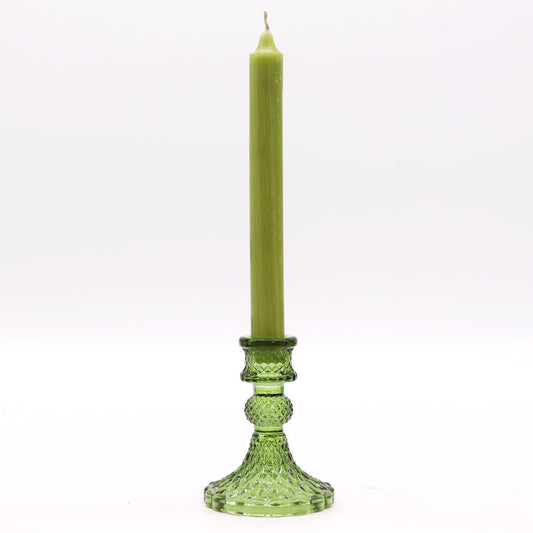 Vintage Dinner Candle Holder - Garden Jade