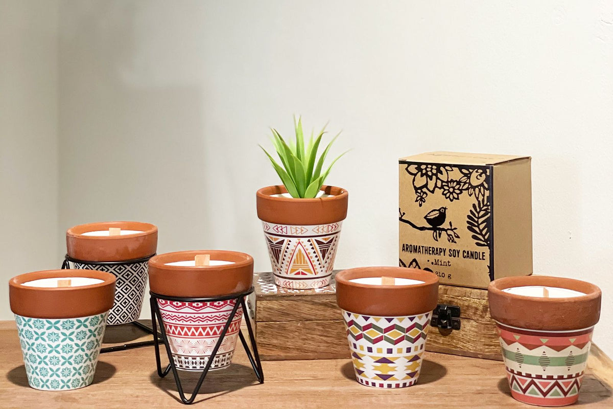 Agnes + Cat Herb Garden Candles - Rosemary